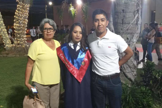 Fatima (director), Dalcy (graduate), and Franklin (past MMSF scholar)